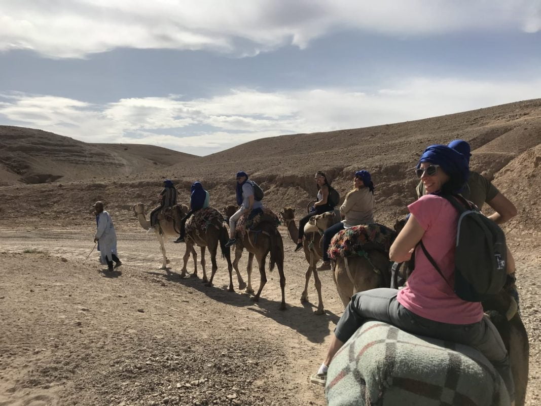 Camel ride in the Agafay Desert